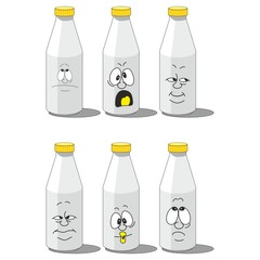 Milk smailing bottle set 003