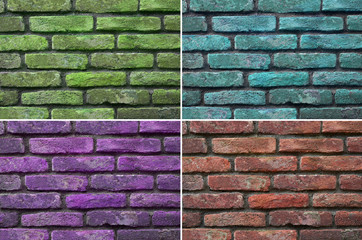 texture of old brick wall background