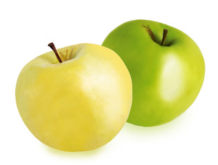 Tangerine with leaves