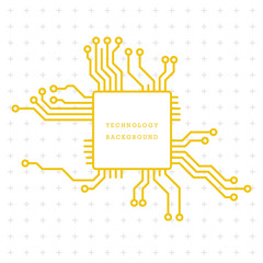 Technology abstract motherboard illustration background. Vector graphic template.