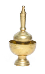 Fototapeta na wymiar Brass Pour Ceremonial Water Thai Traditional.