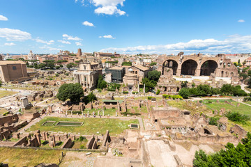 Obraz premium Famous Roman ruins in Rome