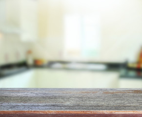 Table Top And Blur Interior Background