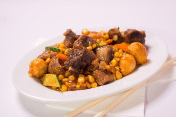lamb with vegetables