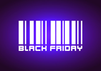 Barcode Labeled Black Friday