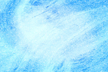 The snow blue texture with scratches and snowfall