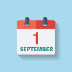 Flat vector calendar icon