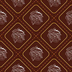 Seamless background with Celtic art and ethnic ornaments for your design