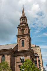 Fototapeta na wymiar Airlington Street Church Boston Massachusetts USA