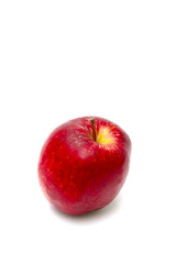 Red apple on the white