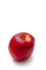 Red apple on the white