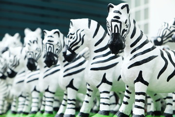 Fototapeta na wymiar Zebra stucco lined