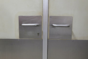 Steel open door handles