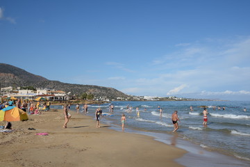 Strand bei Stalida, Kreta