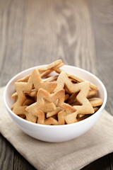 classic star cookies in white bowl
