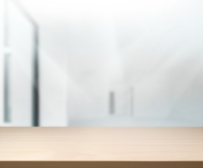 Table Top And Blur Office of Background