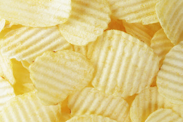 classic potato chips background