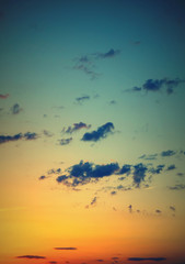 Fototapeta premium Beautiful evening sky