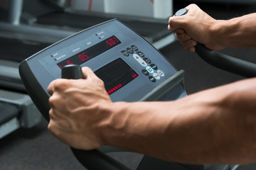 Control panel of cardio machine