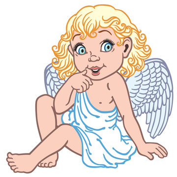 cartoon little angel