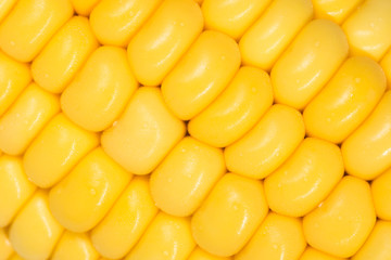 macro grains of Ripe Corn