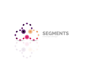 Vector outline minimal abstract geometric logo