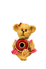 abtract teddy bear hold O