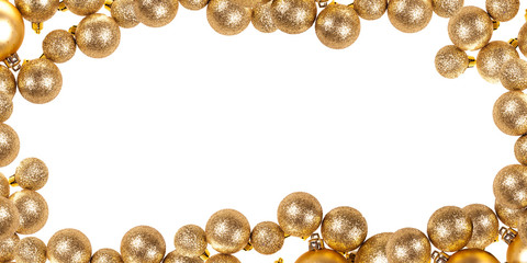 Christmas decoration on white background