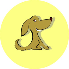 Cute dog cartoon