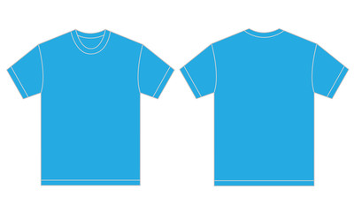 Light Blue Shirt Design Template For Men