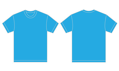 Naklejka premium Light Blue Shirt Design Template For Men