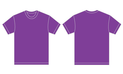 Purple Shirt Design Template For Men