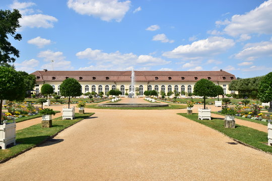 Historic conservatory (Orangerie) in the town of Ansbach, near Nuremberg, N&uuml;rnberg, Germany