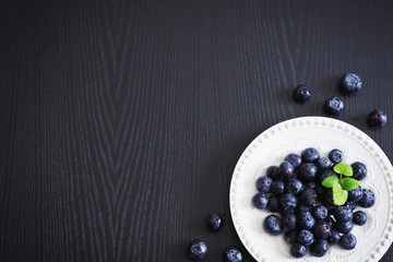 ripe blueberries