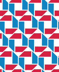Colorful endless vector texture with geometric figures, motif