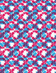 Seamless pattern with arrows, colorful multilayered 