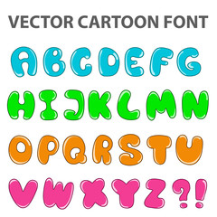 vector cartoon alphabet