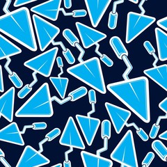 Building theme vector seamless pattern. Renovation and repair 