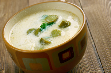 Czech Potato  Pickle Soup