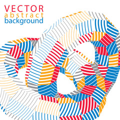 Vector complicated 3d backdrop, modern digital technology style