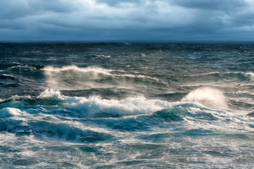 Near Gale Winds Sweeping Sea