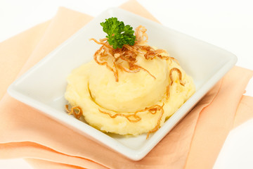 Mash potato with fried onion
