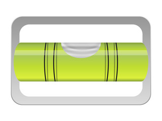 Bubble level on a white background. Vector illustration.