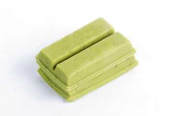 green tea chocolate wafer
