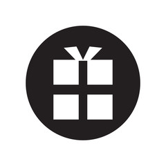 Obraz premium vector gift box icon. icon black