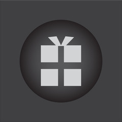 Obraz premium vector gift box icon. black icon