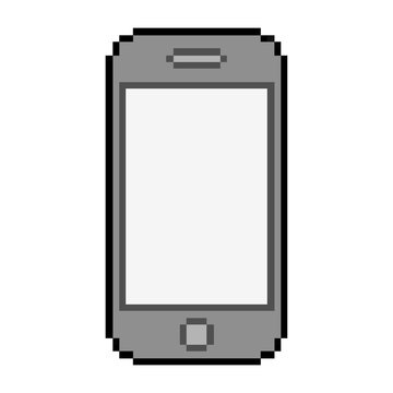 Pixel art smartphone for game