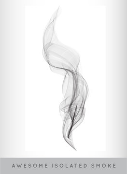 Vector Realistic Cigarette Smoke or Fog or Haze with Transparency Isolated  can be used with any Background Векторный объект Stock | Adobe Stock