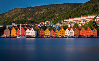 Kaufmannshäuser von Bryggen in Bergen
