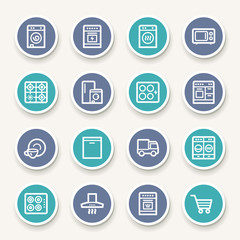 Kitchen Appliances Web Icons